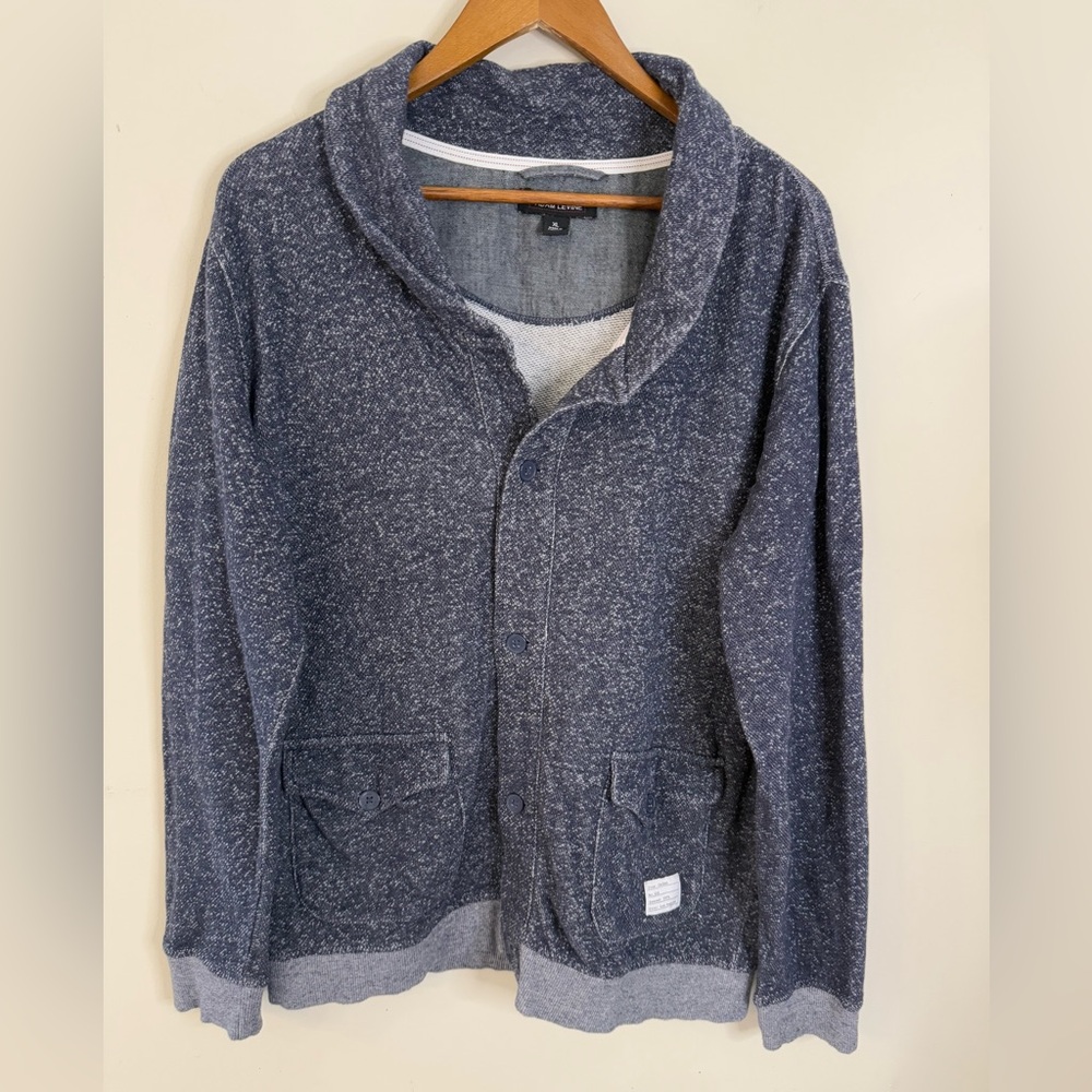 Adam Levine cardigan jacket heathered bluish gray SZ XL